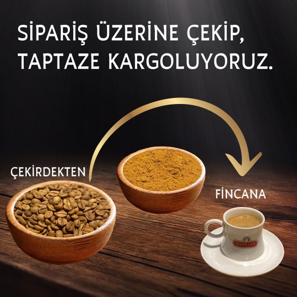 Günlük Taze Çekilmiş Türk Kahvesi Az Kavrulmuş - Görsel 3