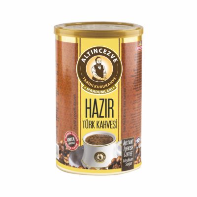 Hazır Türk Kahvesi Orta Şekerli 250 Gr Teneke