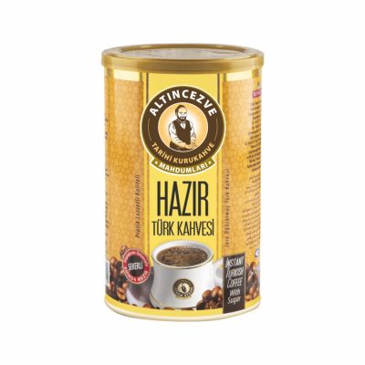 Hazır Türk Kahvesi Şekerli 250 Gr Teneke