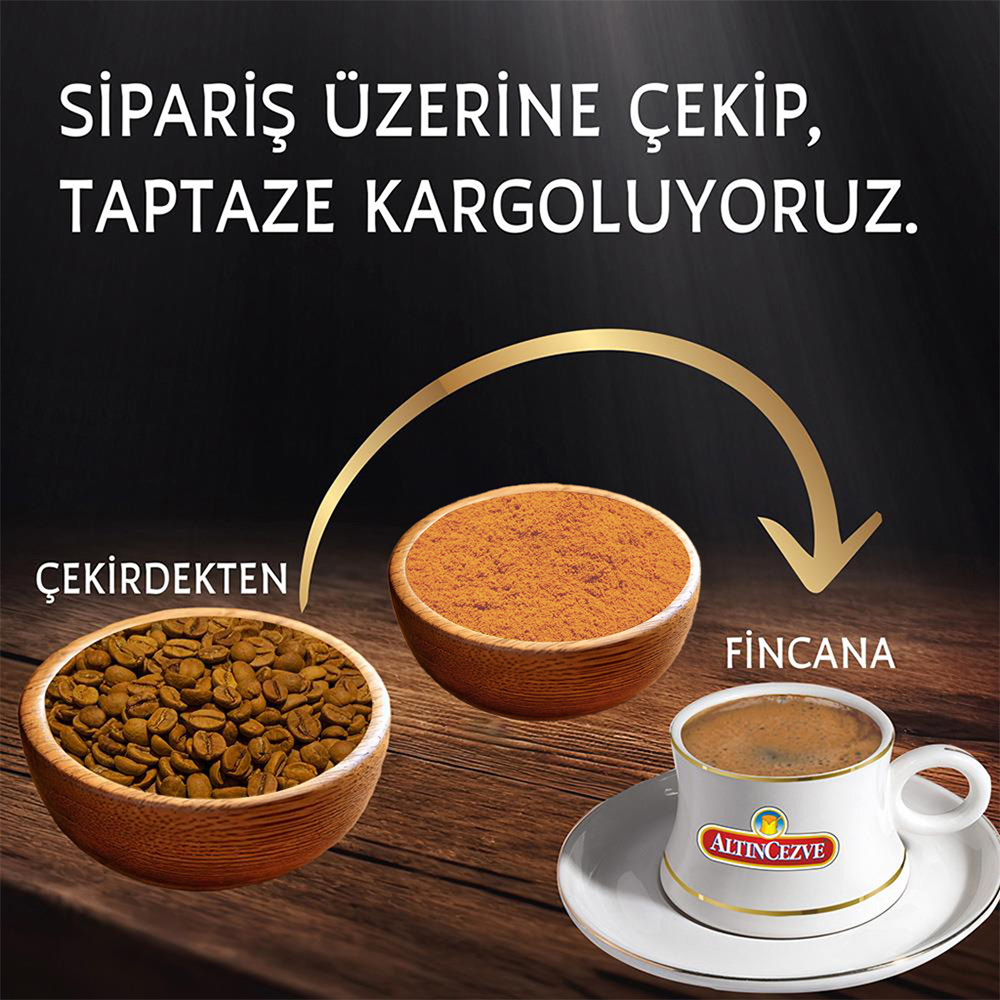 Günlük Taze Çekilmiş Türk Kahvesi Az Kavrulmuş - Görsel 3