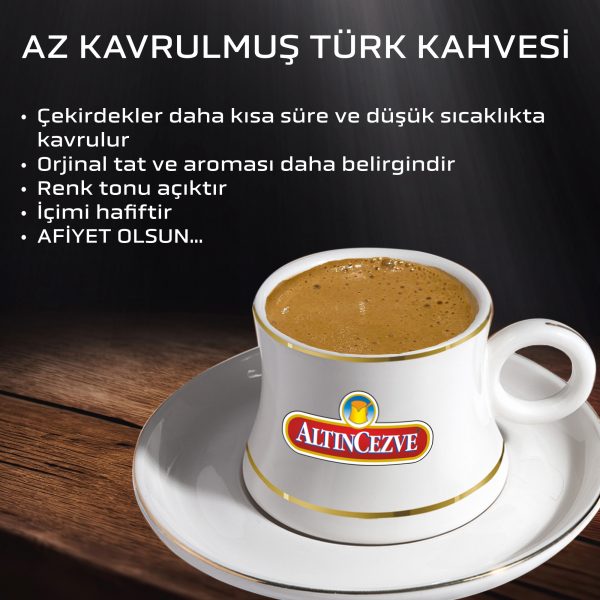Günlük Taze Çekilmiş Türk Kahvesi Az Kavrulmuş - Görsel 4