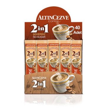 2si1 Arada 40' lı Paket Tek İçimlik Şekersiz |13 Gr x 40 Adet