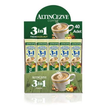 3ü1 Arada Fındıklı 40' lı Paket |Tek İçimlik |15 Gr x 40 Adet