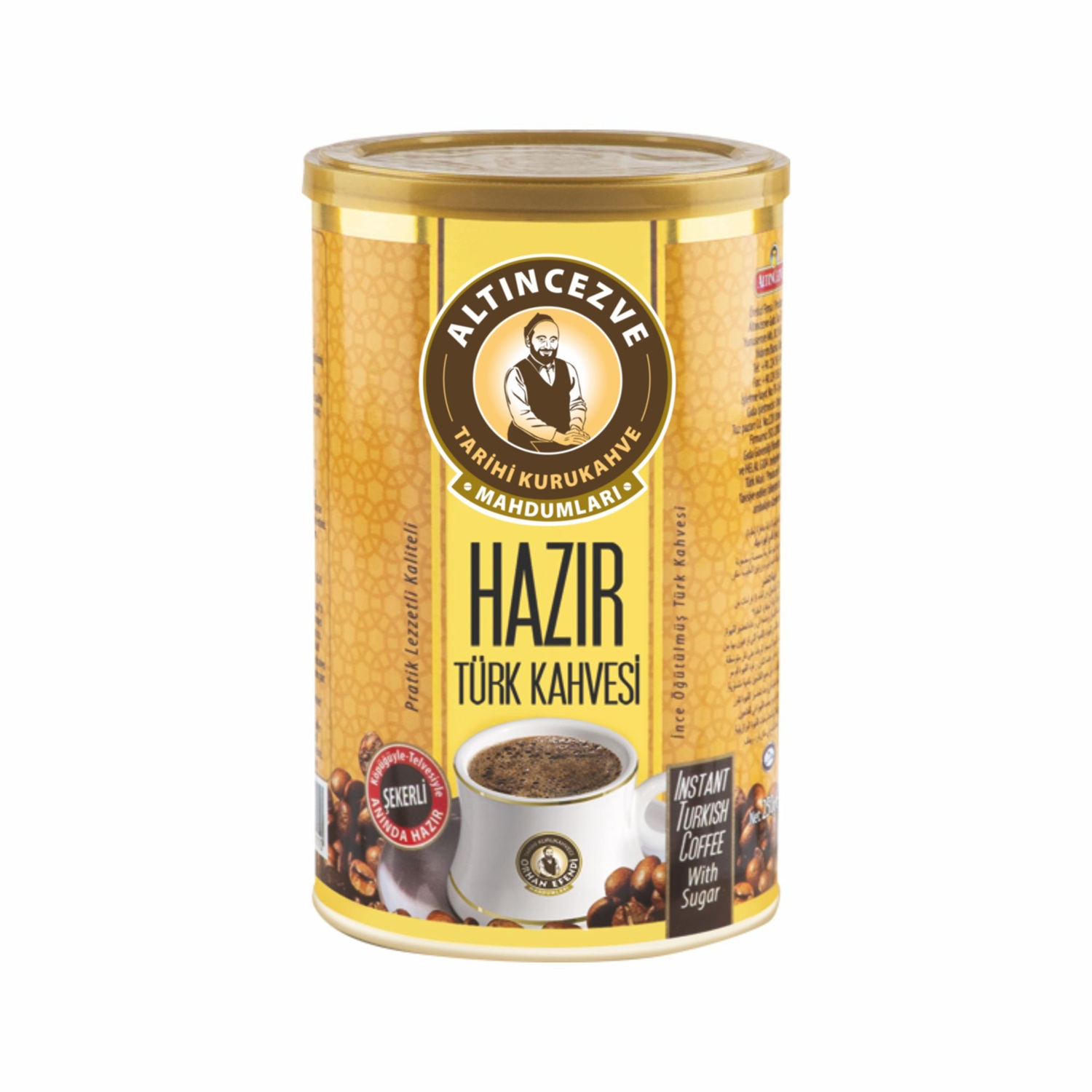 Hazır Türk Kahvesi Şekerli 500 Gr Teneke