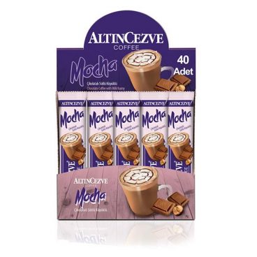 Altıncezve 3ü1 Arada Mocha Çikolatalı Sütlü Köpüklü 40' lı Paket Tek İçimlik -17 Gr x 40 Adet
