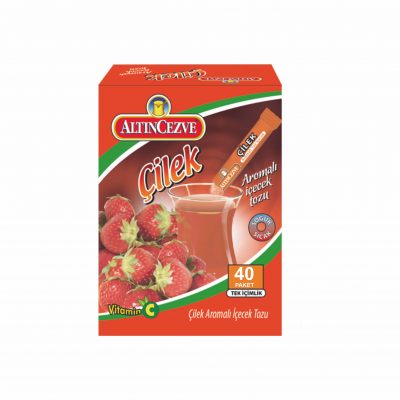 Altıncezve Çilek Aromalı Tek İçimlik İçecek Tozu 40 Adet x 1,5 Gr Stick