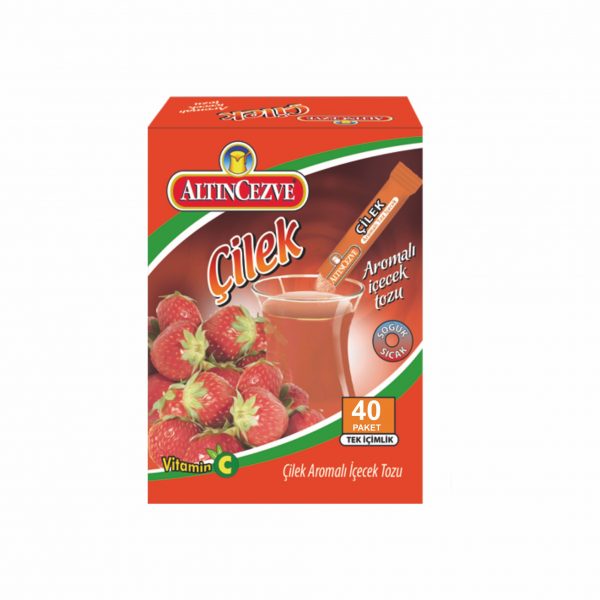 Altıncezve Çilek Aromalı Tek İçimlik İçecek Tozu 40 Adet x 1,5 Gr Stick