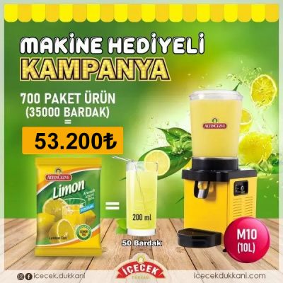 Samixir M10 Limonata Makinesi (10 lt) Hediyeli Kampanya