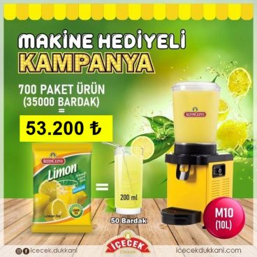 Samixir M10 Limonata Makinesi (10 lt) Hediyeli Kampanya
