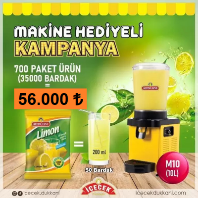 Samixir M10 Limonata Makinesi (10 lt) Hediyeli Kampanya