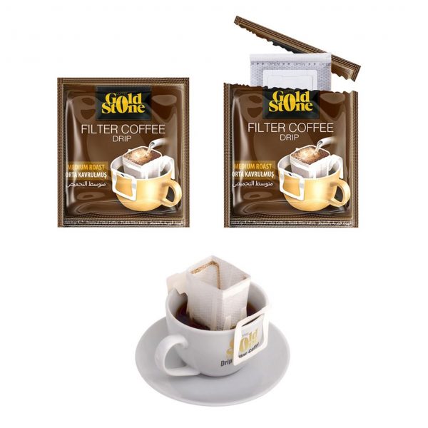 Gold Stone Filtre Kahve - Orta Kavrulmuş 16 x 8 gr - Görsel 2
