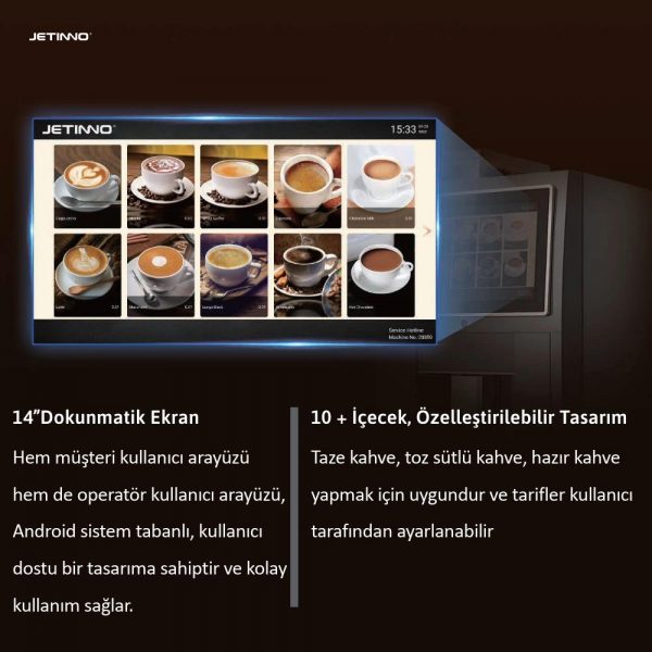 Jetinno Tam Otomatik Kahve Makinesi JL24 - Görsel 3