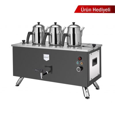 Remta Çift Cidarlı 3 Demlikli Elektrikli Kahveci Ocağı