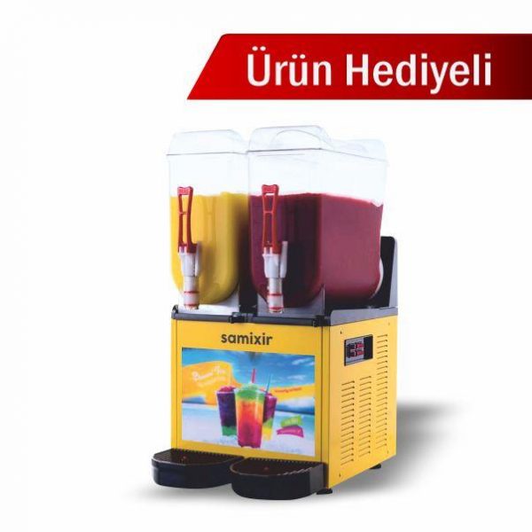 Samixir Ledli Twin Slush Buzlaş Dispenseri