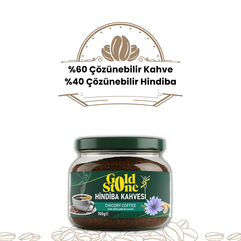 Gold Stone Hindiba Kahvesi 1 Aylık (60 Kullanım) Net 150gr - Görsel 4