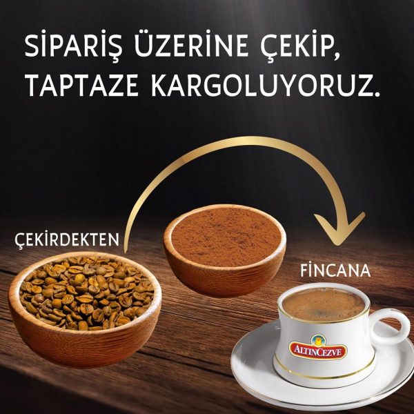 Altıncezve Günlük Taze Çekilmiş  Türk Kahvesi Az Orta Kavrulmuş 500 Gr - Görsel 3