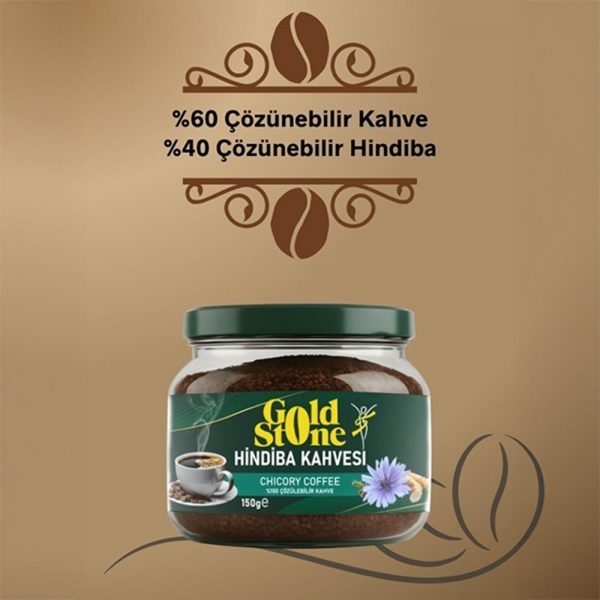 Gold Stone Hindiba Kahvesi 1 Aylık (60 Kullanım) Net 150gr - Görsel 3