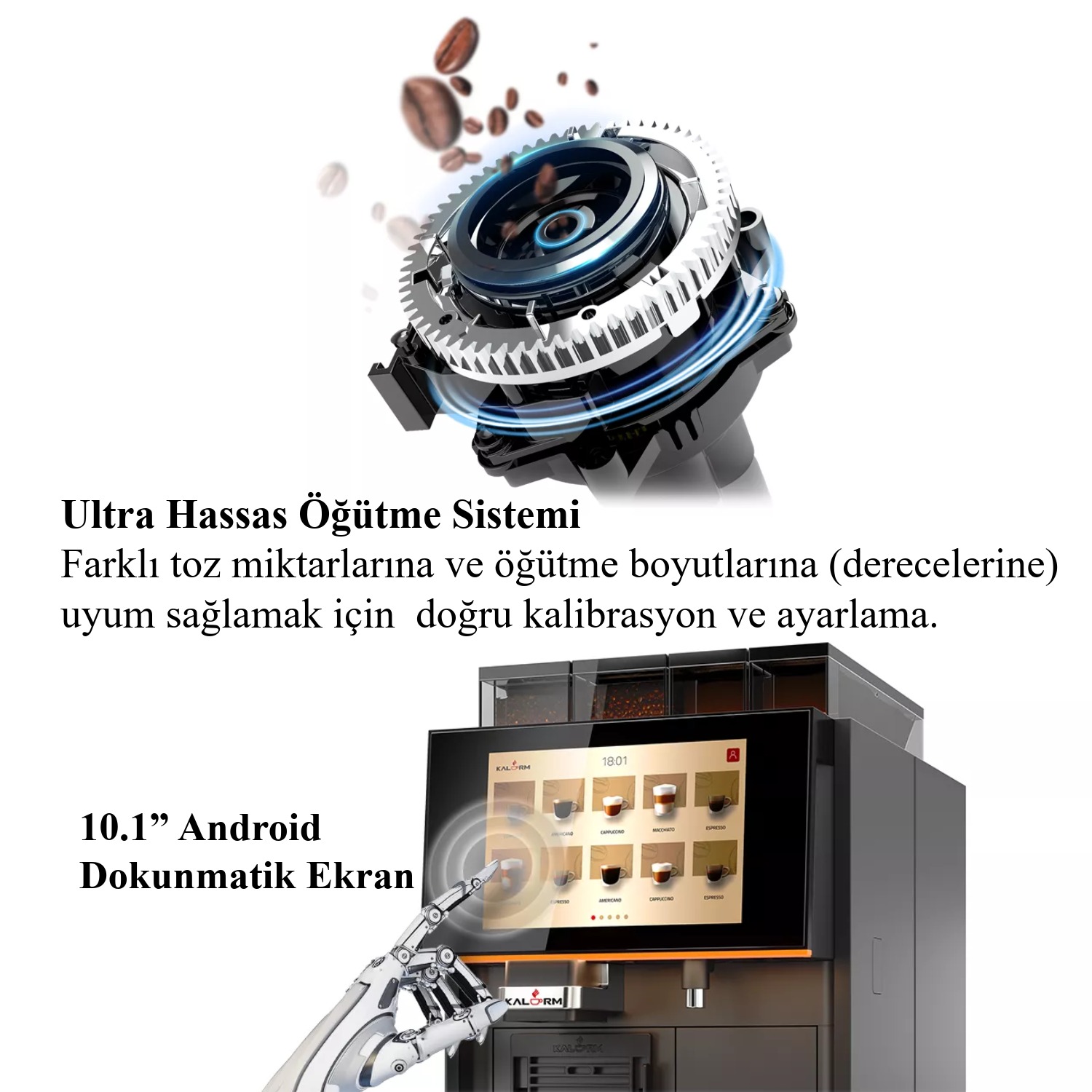 Kalerm X580 Profesyonel Tam Otomatik Kahve Makinesi - Görsel 4